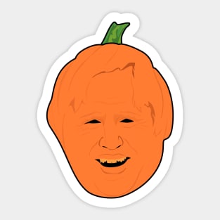 Boris Johnson Pumpkin Sticker